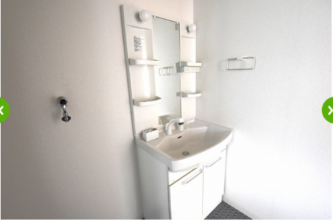 長岡戸建賃貸の洗面所