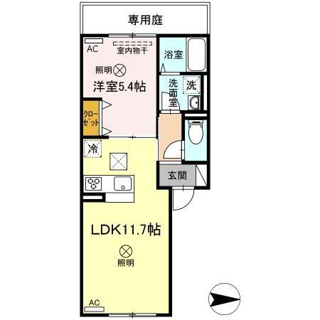 【間取り】 | あかりⅡ