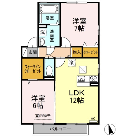 【間取り】 | セジュール　アサヒガワ