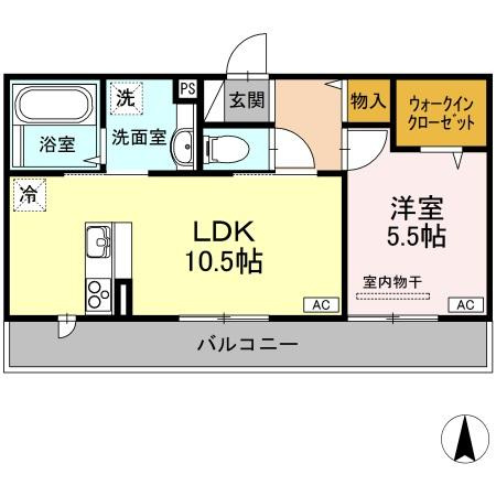 【間取り】 | グランシャリオ　B棟
