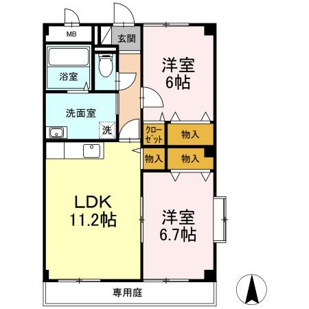 【間取り】 | Ｐｌｅｉａｄｅｓ　C棟