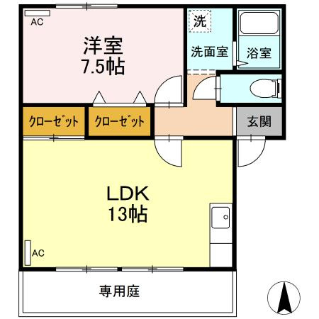【間取り】 | ベルジュール　A棟
