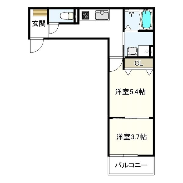 ヴェルメゾン加美東の間取り