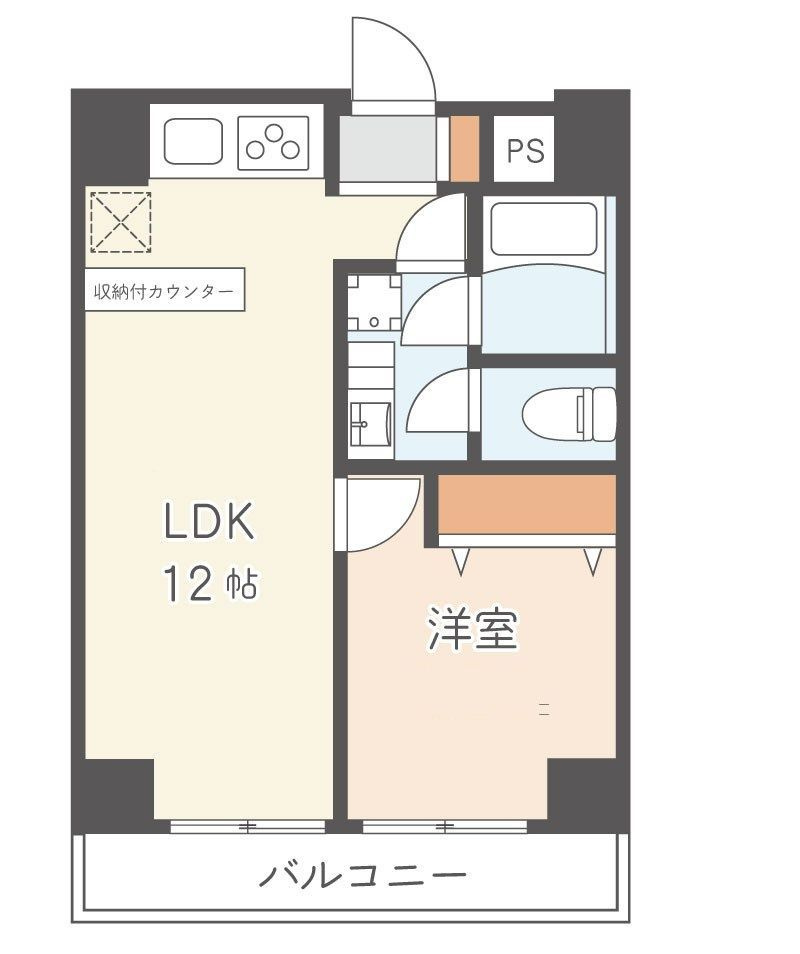 朝日動坂マンションの間取り|間取りです。