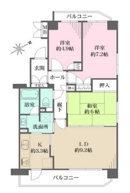 フィオーレ深川の間取り