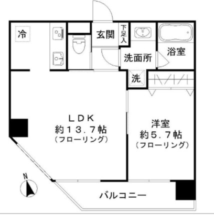 GL蔵前の間取り