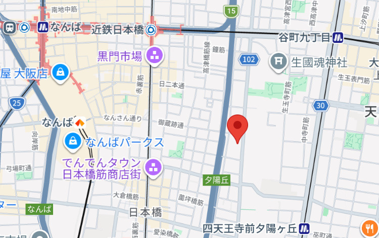エステムプラザ難波ＥＡＳＴⅡブレストの地図