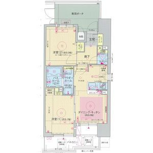 エステムプラザ難波ＥＡＳＴⅡブレストの間取り