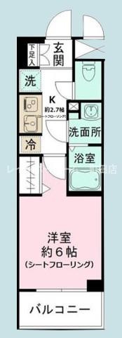 N-stage つきみ野※初期費用分割あと払いサービス利用可能物件の間取り