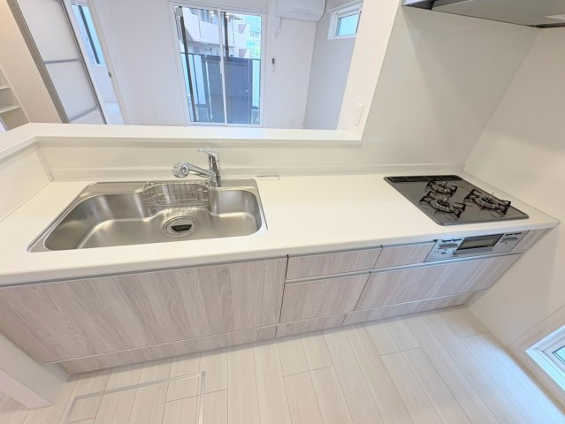 NIGAWA RESIDENCE Ⅱのキッチン|きれいなキッチンです