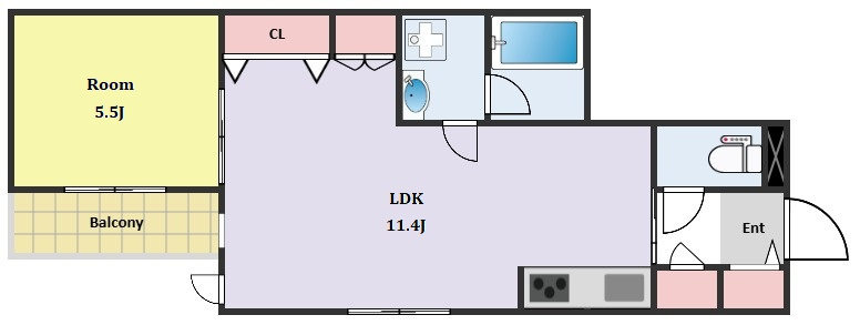 Ｓａｍｉｙ三軒茶屋の間取り