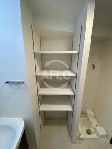 ミラージュパレス北梅田の収納|ミラージュパレス北梅田　洗面脱衣室収納