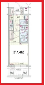 【間取り】 | プレサンスジェネ浅草イースト