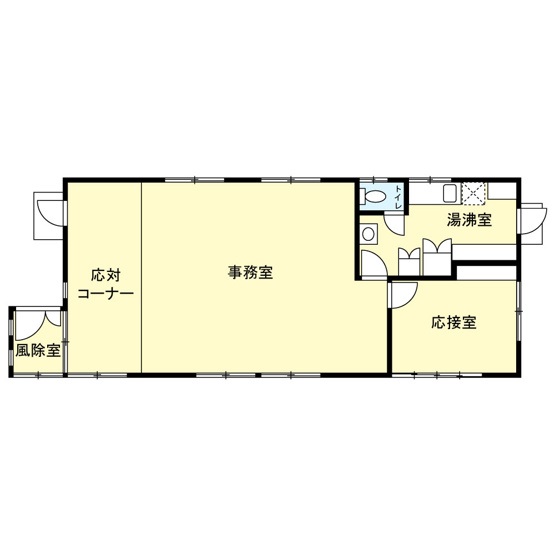 【間取り】 | 【店舗・事務所】大仙市大曲日の出町一丁目 事務所・店舗用 大曲小学校や官公庁アクセス良好