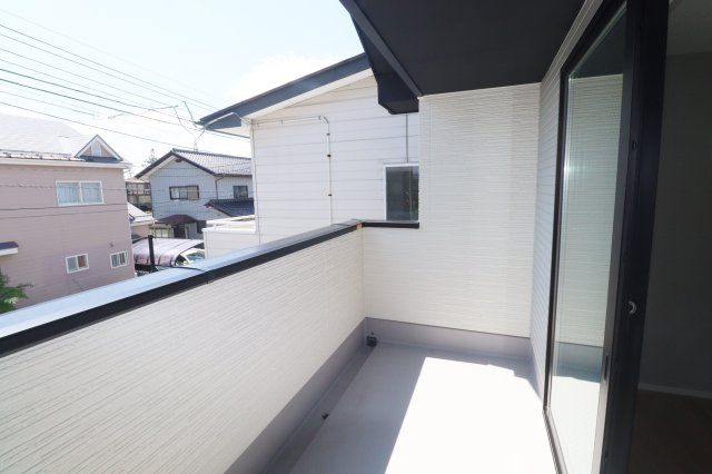 郡山市富久山町福原字一斗蒔田　　　  １号棟　　　行健小学校、行健中学区　のバルコニー