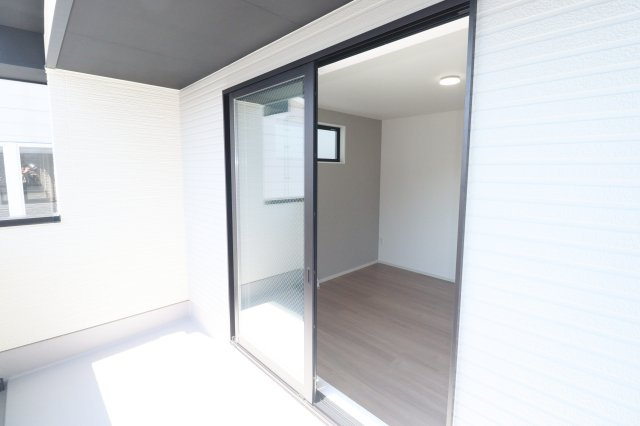 郡山市富久山町福原字一斗蒔田　　　  １号棟　　　行健小学校、行健中学区　のバルコニー