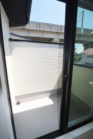 郡山市富久山町福原字一斗蒔田　　　  １号棟　　　行健小学校、行健中学区　のバルコニー