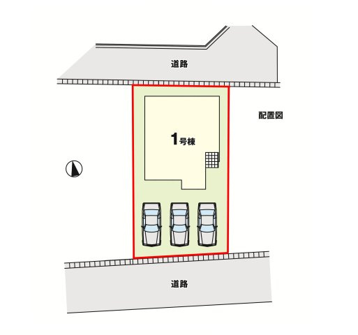 郡山市富久山町福原字一斗蒔田　　　  １号棟　　　行健小学校、行健中学区　の区画図