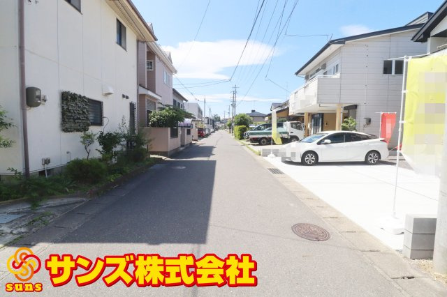 郡山市富久山町福原字一斗蒔田　　　  １号棟　　　行健小学校、行健中学区　の外観|南側前面道路