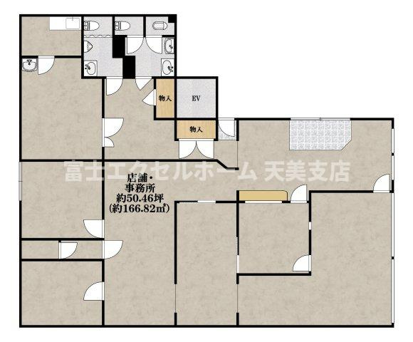 堀ビル　高安内科跡の間取り