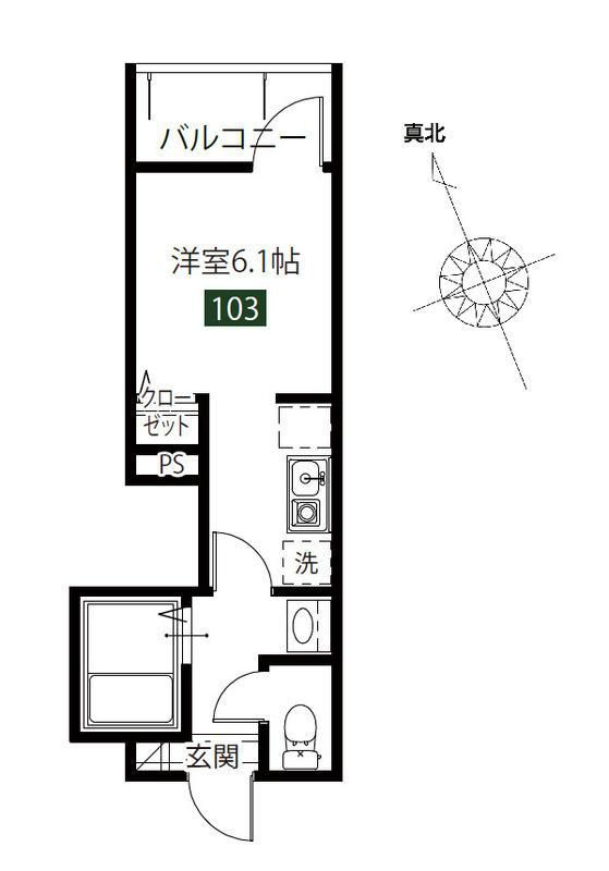 メルディア調布の間取り