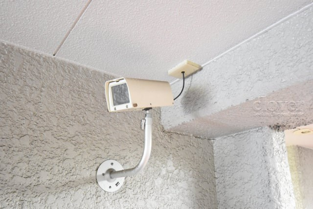 【防犯設備】 | 錦糸町ハイタウン | 建物や敷地の隅々に目を光らせる防犯カメラが設置されています。現地を見学される際には、カメラの存在やその台数にも意識を払ってみてください。～即日のご見学可能～　お問合せはお気軽にどうぞ。