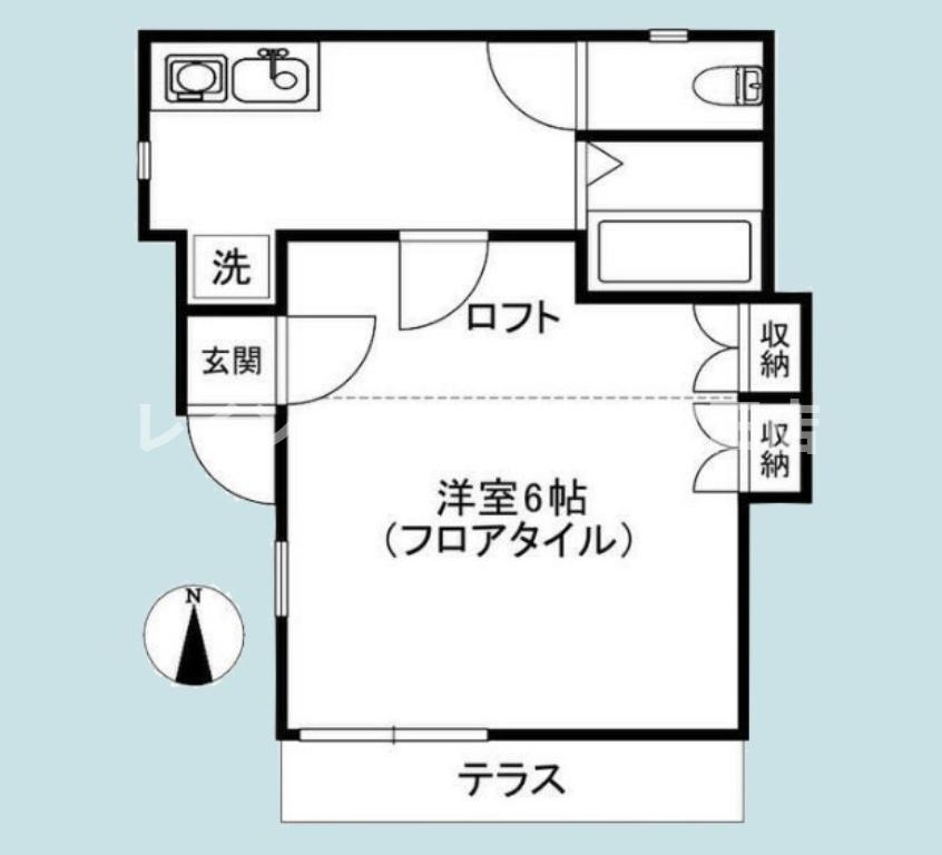プチハウス※初期費用分割後払いサービス利用可能物件の間取り