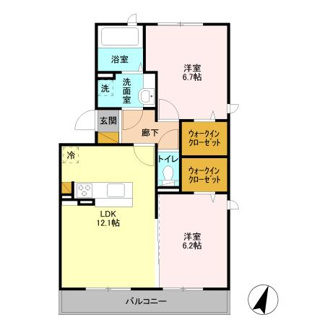 【間取り】 | グリシーヌ　フルール