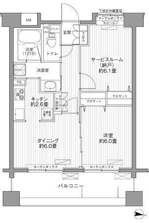 リベルタ港北の間取り