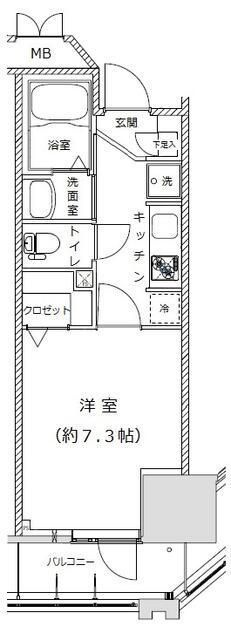 ライジングプレイス亀戸の間取り