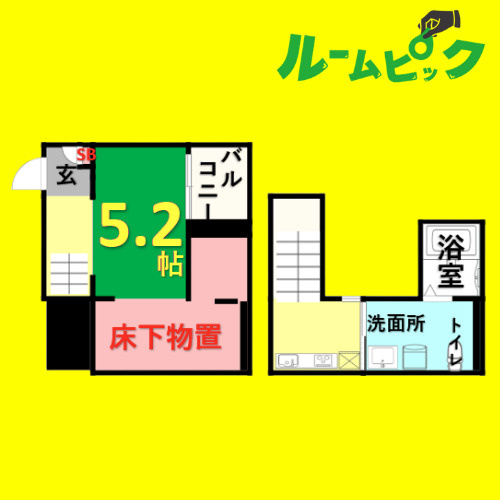 FONTANA　TAKABATA(フォンターナ　名古屋市賃貸　仲介手数料無料の間取り