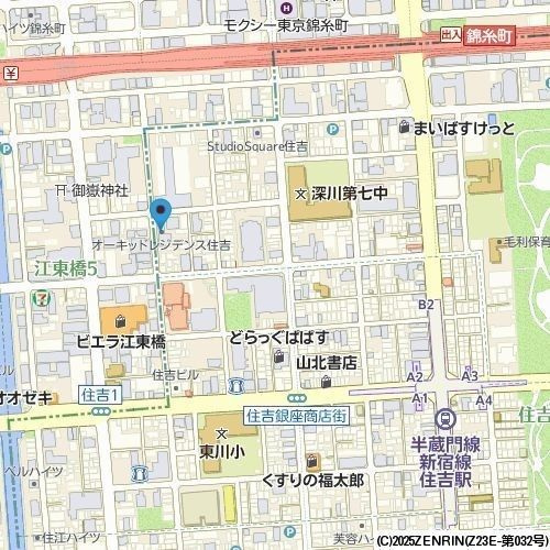 オーキッドレジデンス住吉の地図