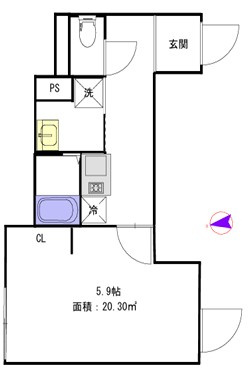 クレサージュ亀戸の間取り