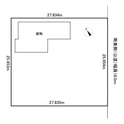 北見市三楽町１５４番地１７　中古売家の区画図