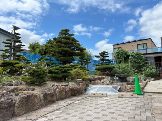 北見市三楽町１５４番地１７　中古売家の庭