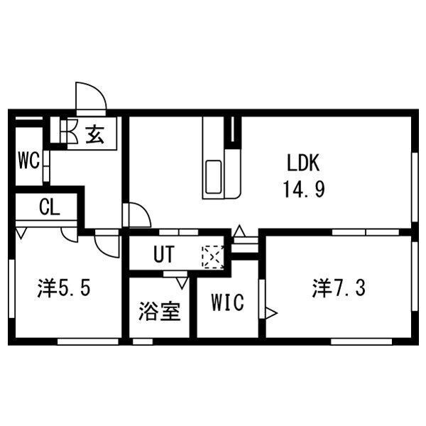 プリニエ赤坂の間取り