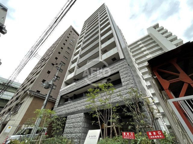 エス・キュート京町堀　西船場小学校の外観|エス・キュート京町堀(旧プレサンス京町堀サウス)　外観