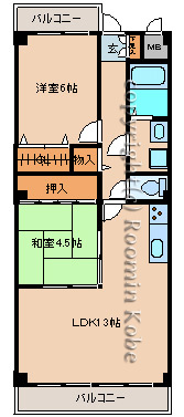 クレール松の内の間取り