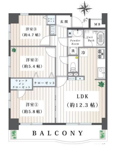 【間取り】 | ライトウェーブ蒔田