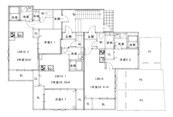 【間取り】 | メゾンクレール井尻南壱番館