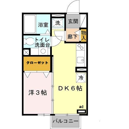 サンクレール志紀の間取り