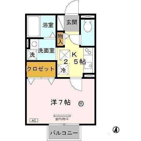 サンクレール志紀の間取り