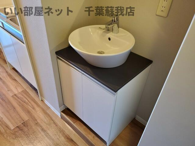 芝コーポ三号館の洗面所|洗面スペース