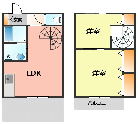 【間取り】 | サンコーハイツⅡ