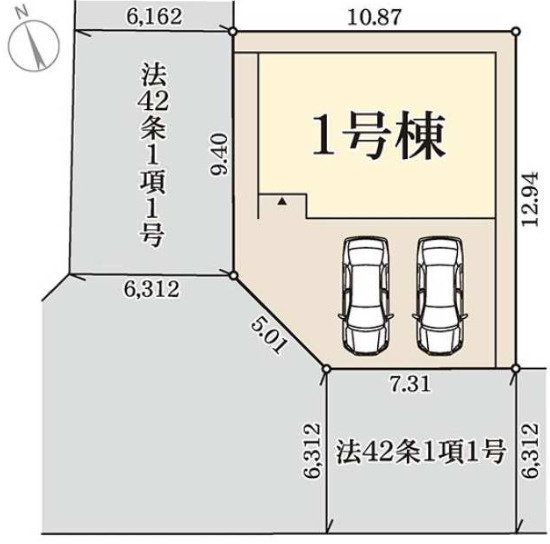 加古川市西神吉町大国（全1棟）新築の区画図