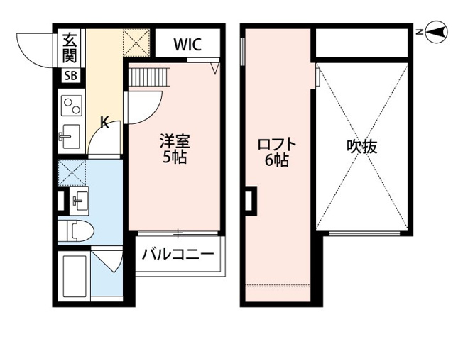 【間取り】 | ラネージュ五色山 | 開放感のあるロフト付☆神戸市垂水区　ラネージュ五色山　賃貸☆