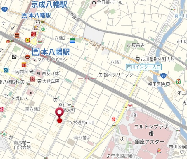 ＫＺ本八幡ステートメントの地図|★案内図★