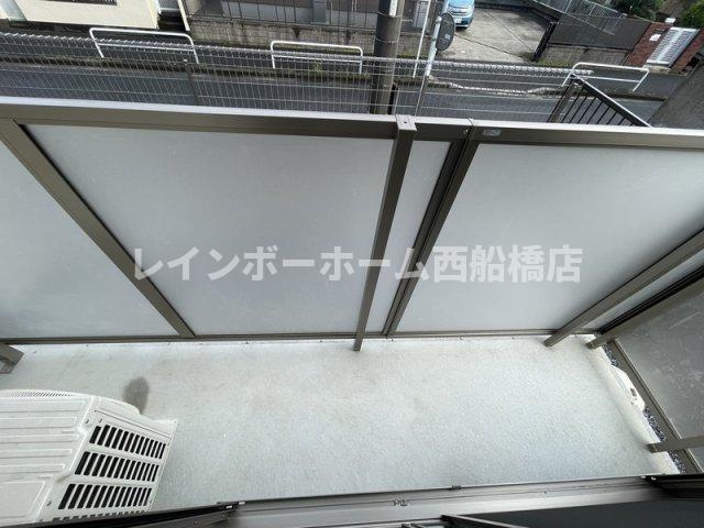 Glam南流山のバルコニー