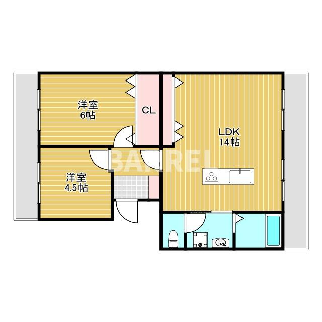 隆豊ハイツの間取り