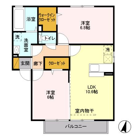 アクシスふじみ野Ⅲの間取り